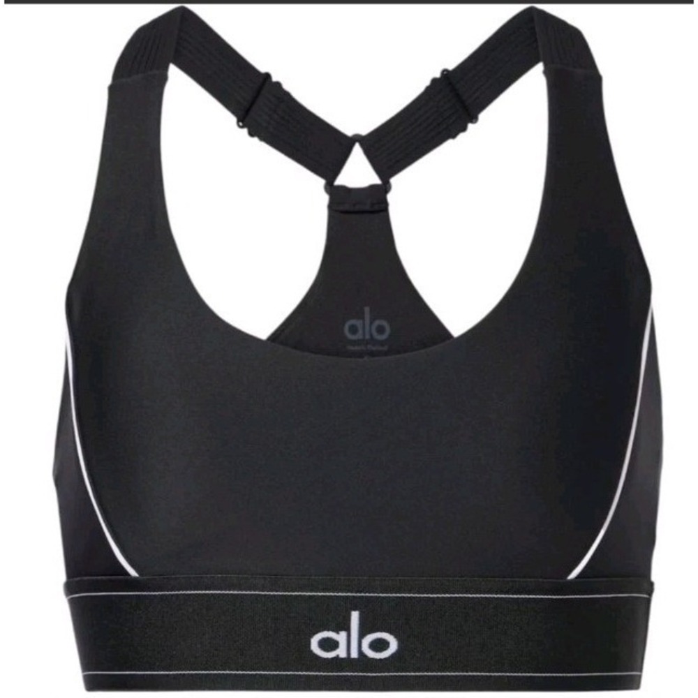 Alo Yoga Airlift Suit Up Sports Bra Sz M Active Gym Pilates Training Adjustable